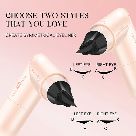 Heart Shape Double-headed Matte Waterproof Liquid Eyeliner Stamp