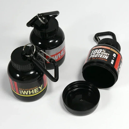 Gym Sports Protein Powder Bottle Keychain