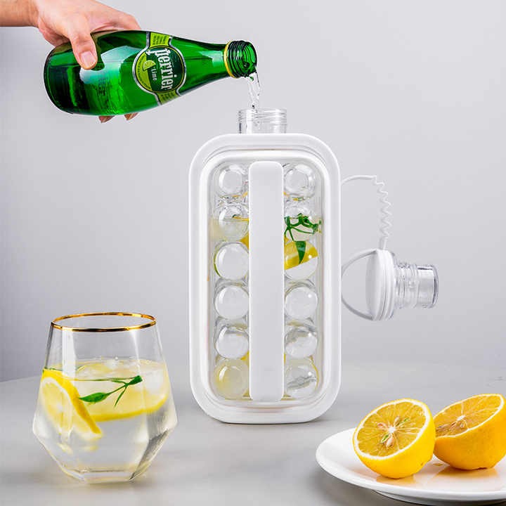 Portable Ice Grid Mold bottle