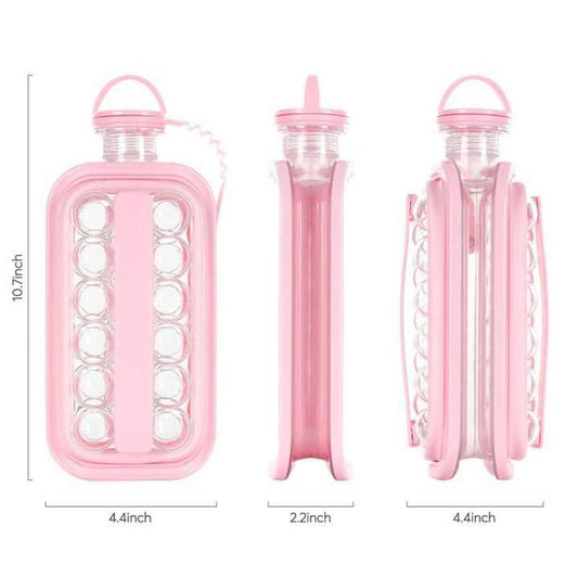 Portable Ice Grid Mold bottle
