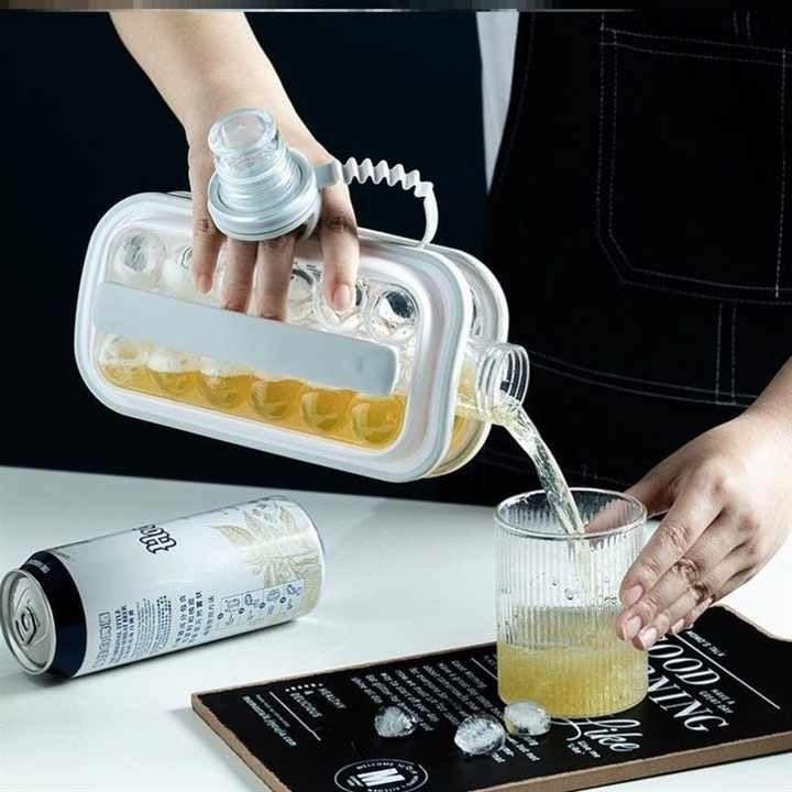 Portable Ice Grid Mold bottle