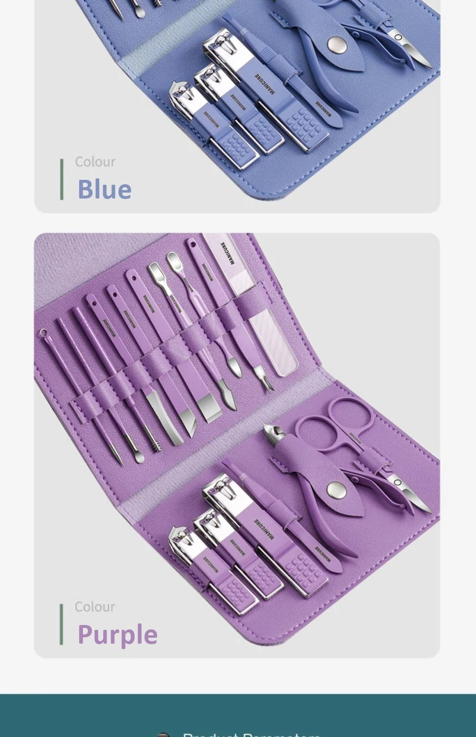 Portable 16pcs Manicure Kit