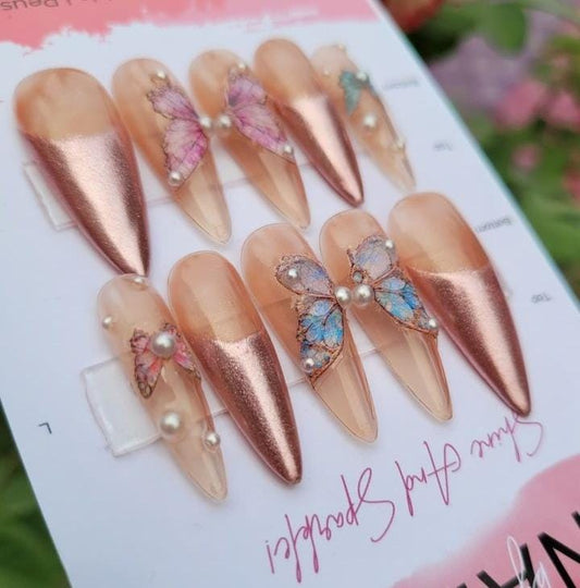 Artificial Ballerina Elegant and Stunning Nails - Pack of 12