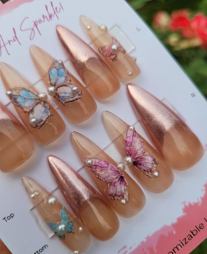Artificial Ballerina Elegant and Stunning Nails - Pack of 12