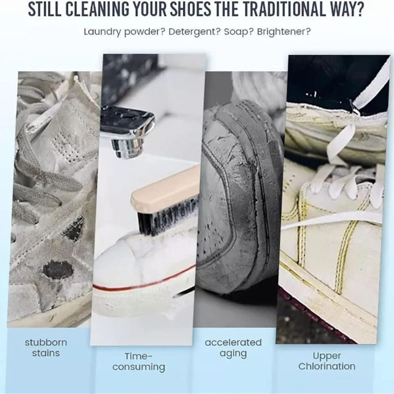 Our Most Viral White Shoe Cleaning Cream™( With Free Sponge )