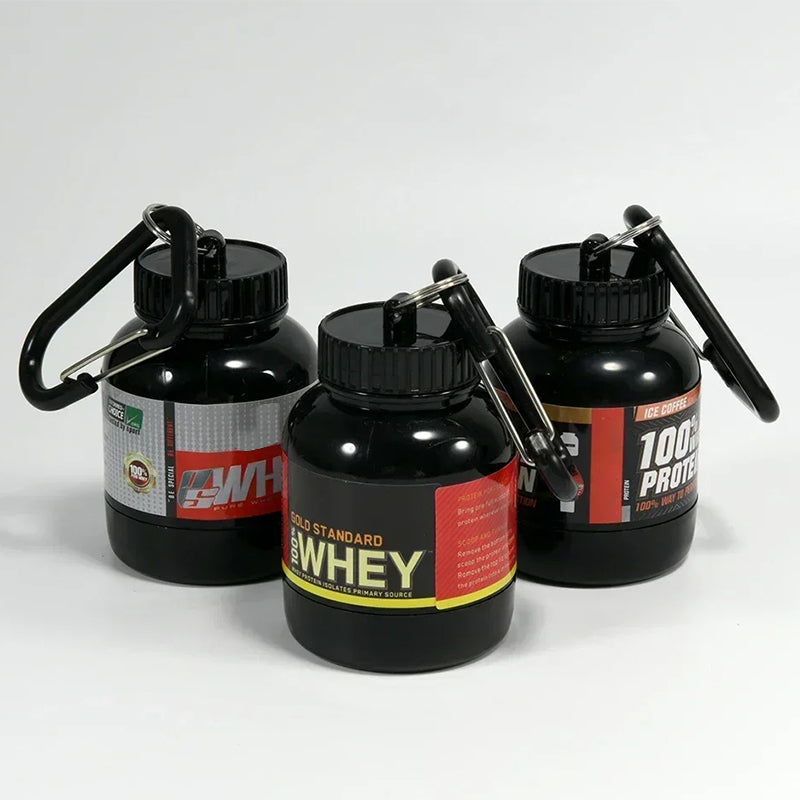 Gym Sports Protein Powder Bottle Keychain