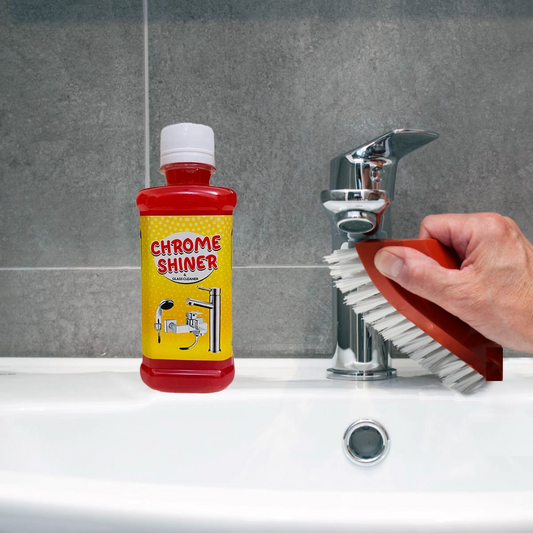 Chrome Shine+ Instant Cleaner for Taps, Glass & Sanitary Fittings 500 ML Bottle