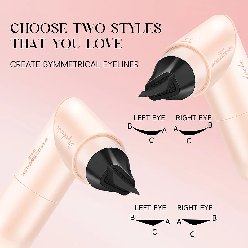 Heart Shape Double-headed Matte Waterproof Liquid Eyeliner Stamp