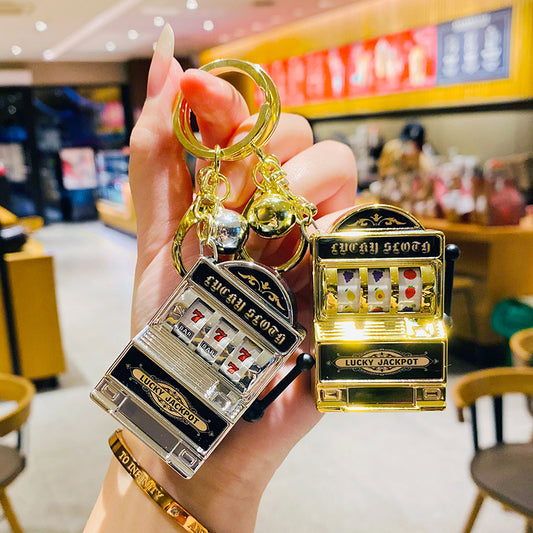 Mini Gambling Slot Machine Keychain
