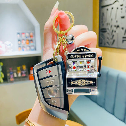 Mini Gambling Slot Machine Keychain