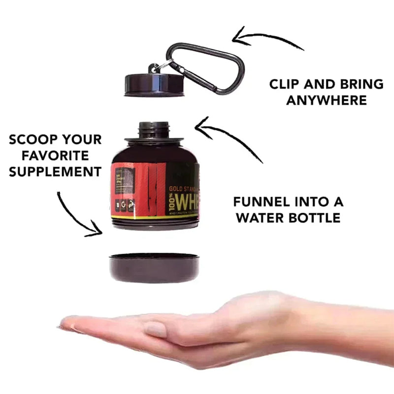 Gym Sports Protein Powder Bottle Keychain