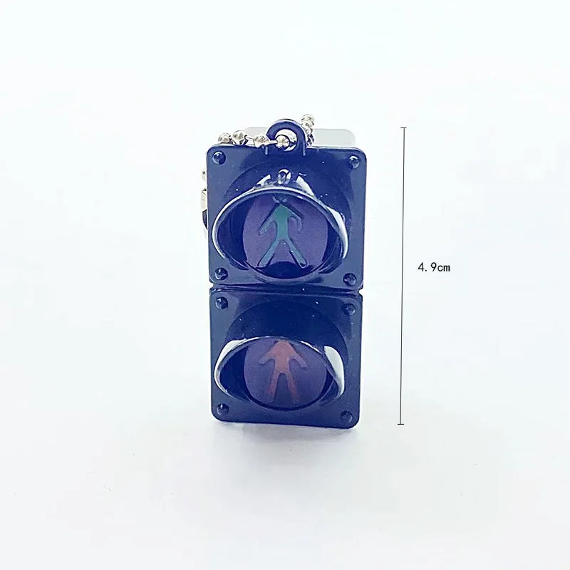 Mini LED Glowing Keychain Electronic Traffic Light