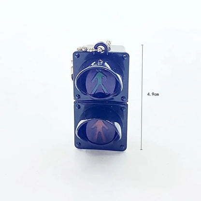 Mini LED Glowing Keychain Electronic Traffic Light