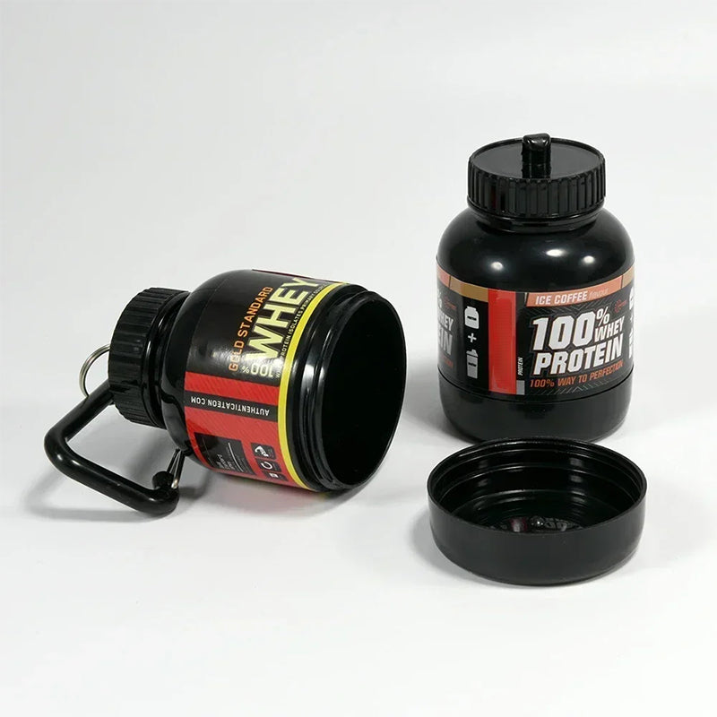 Gym Sports Protein Powder Bottle Keychain