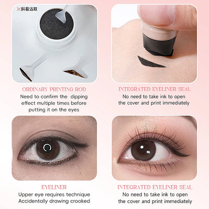 Heart Shape Double-headed Matte Waterproof Liquid Eyeliner Stamp