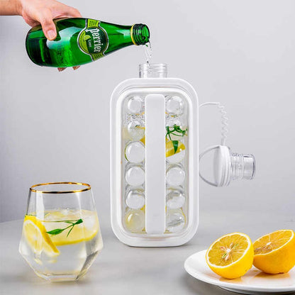 Portable Ice Grid Mold bottle