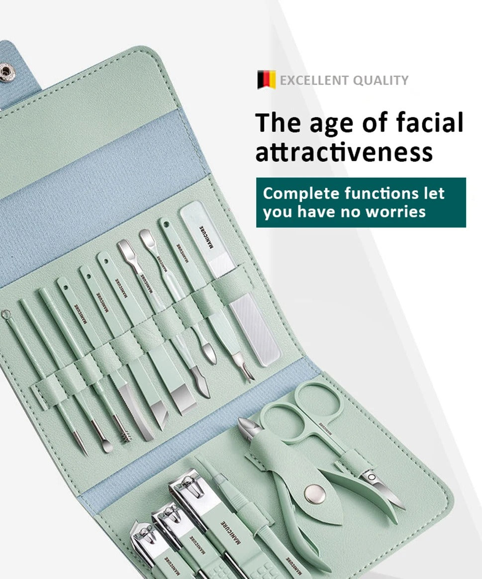 Portable 16pcs Manicure Kit