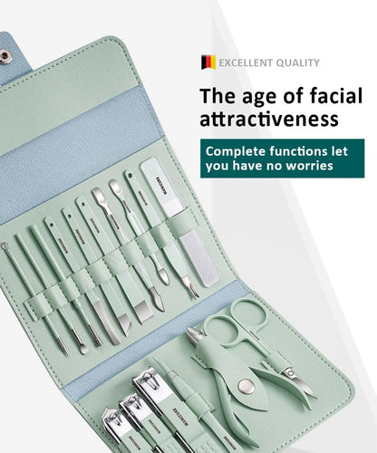 Portable 16pcs Manicure Kit