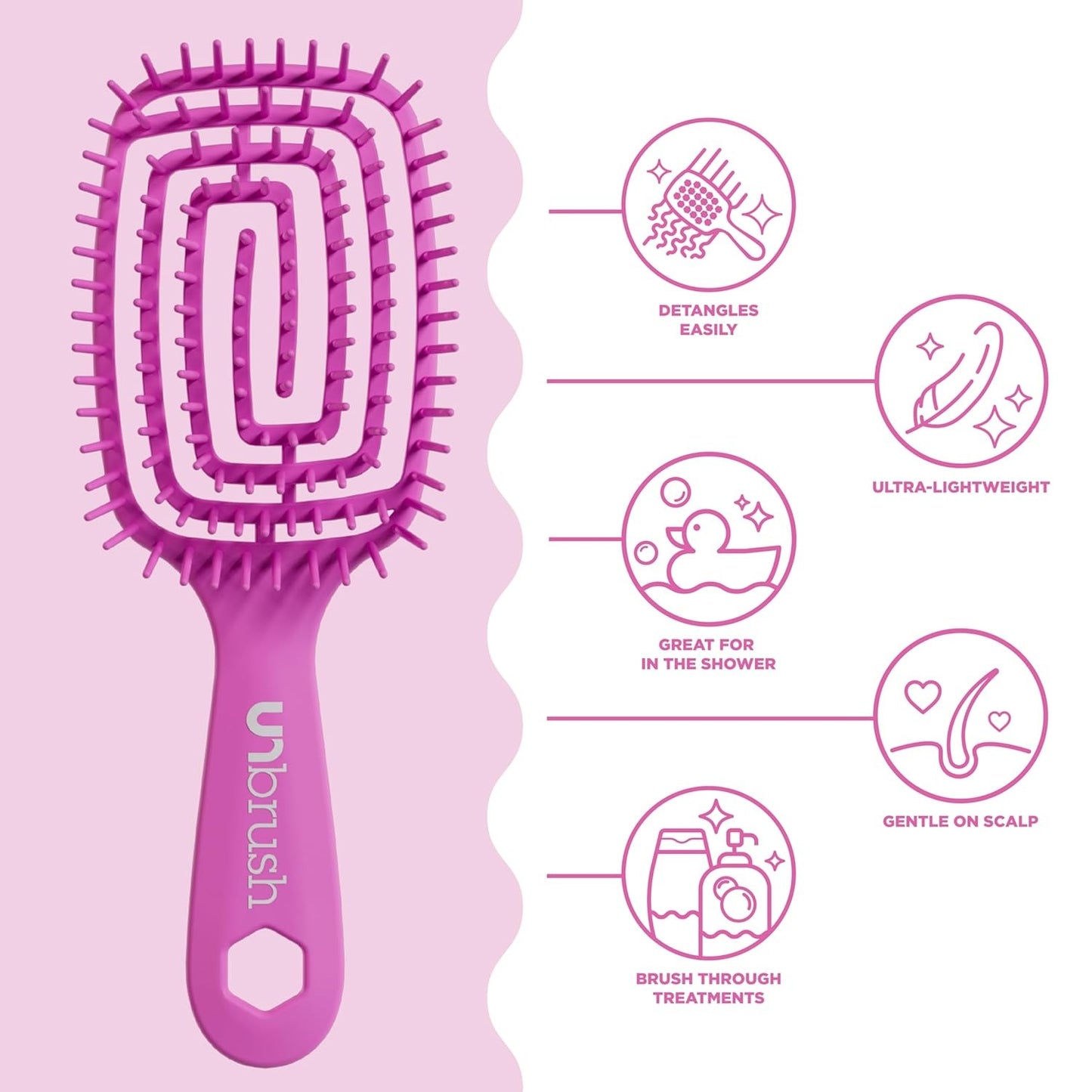 Detangling Brush — Ultra-Flexible, Pain-Free Hair Brush