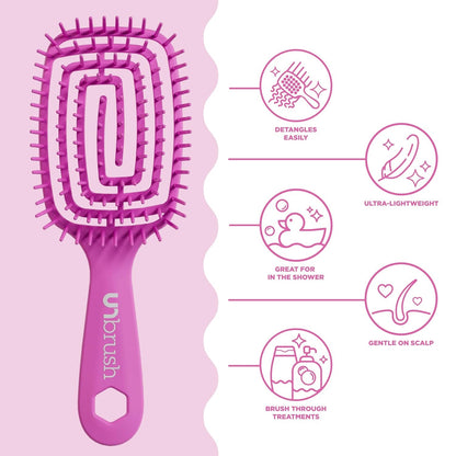 Detangling Brush — Ultra-Flexible, Pain-Free Hair Brush
