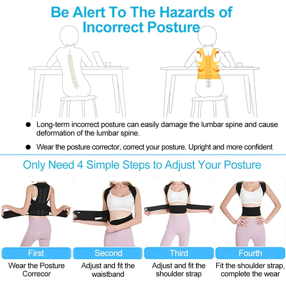 Adjustable Back Posture Belt