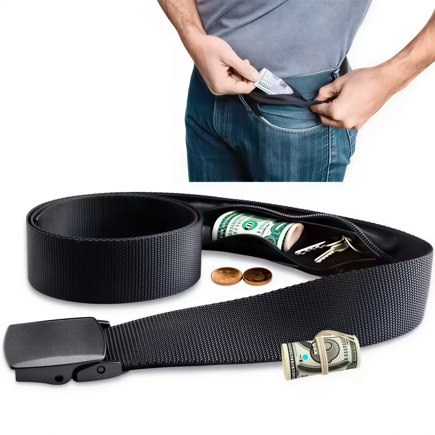 Hidden Pocket Belt