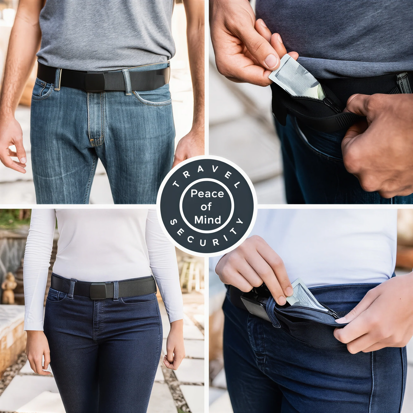 Hidden Pocket Belt