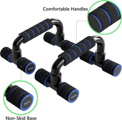 H-Shaped Non-Slip Push-Up Stands - Home Exercise Equipment