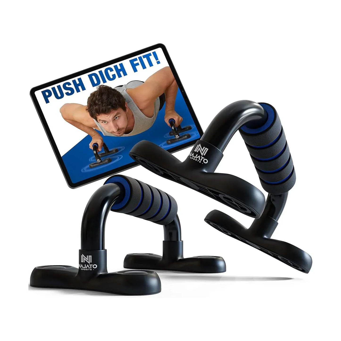 H-Shaped Non-Slip Push-Up Stands - Home Exercise Equipment