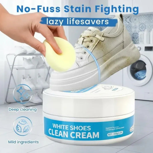 Our Most Viral White Shoe Cleaning Cream™( With Free Sponge )