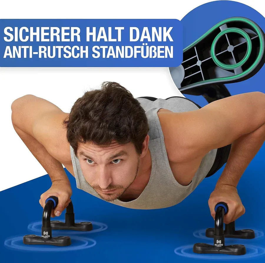 H-Shaped Non-Slip Push-Up Stands - Home Exercise Equipment