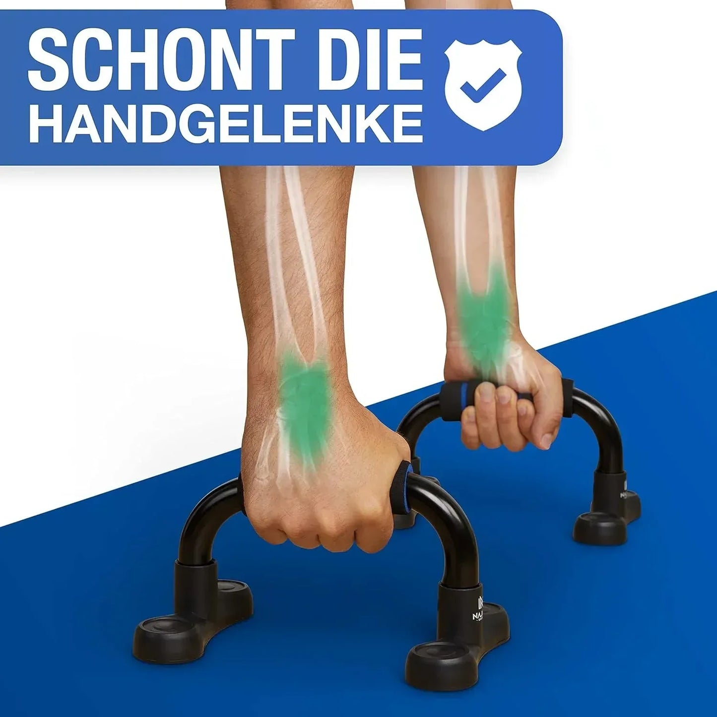 H-Shaped Non-Slip Push-Up Stands - Home Exercise Equipment